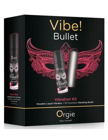 Coffret Bullet vibrant + Gel stimulant Dual vibe! bullet