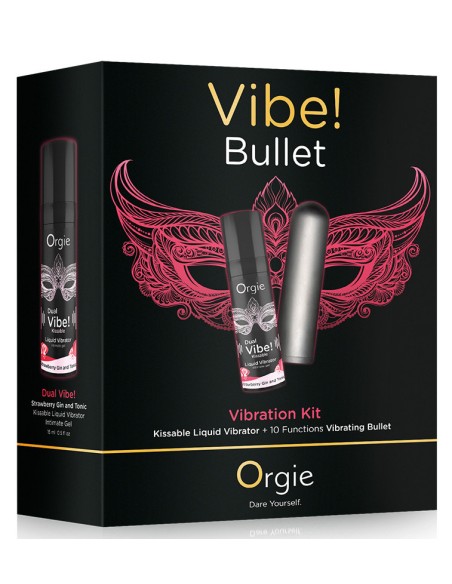 Coffret Bullet vibrant + Gel stimulant Dual vibe! bullet