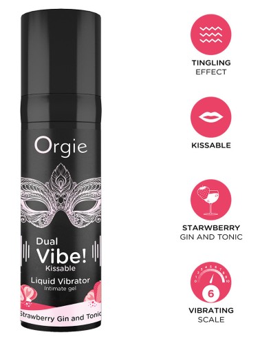 Coffret Bullet vibrant + Gel stimulant Dual vibe! bullet