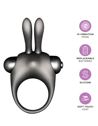 Coffret Cockring rabbit + Gel stimulant clitoris Orgasmic bunny