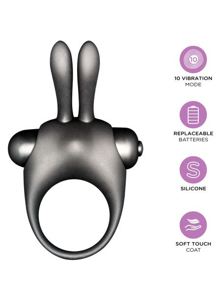 Coffret Cockring rabbit + Gel stimulant clitoris Orgasmic bunny