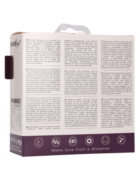 Oeuf vibrant sans fil Splash 8 x 3.4 cm Violet