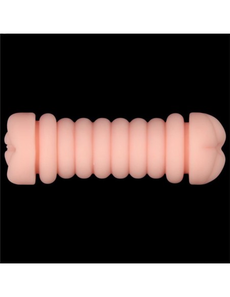 Masturbateur 2 entrées vagin-anus Virgin-skin blowout Rose