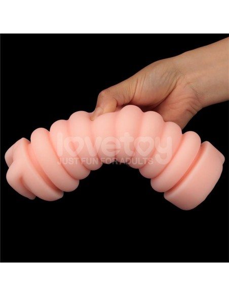 Masturbateur 2 entrées vagin-anus Virgin-skin blowout Bleu