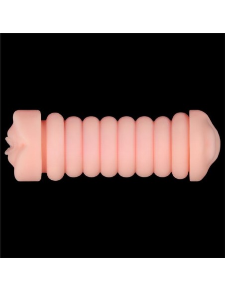 Masturbateur 2 entrées vagin-bouche Virgin-skin blowout Violet