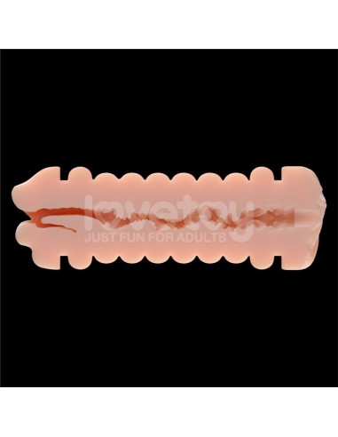 Masturbateur 2 entrées vagin-bouche Virgin-skin blowout Violet