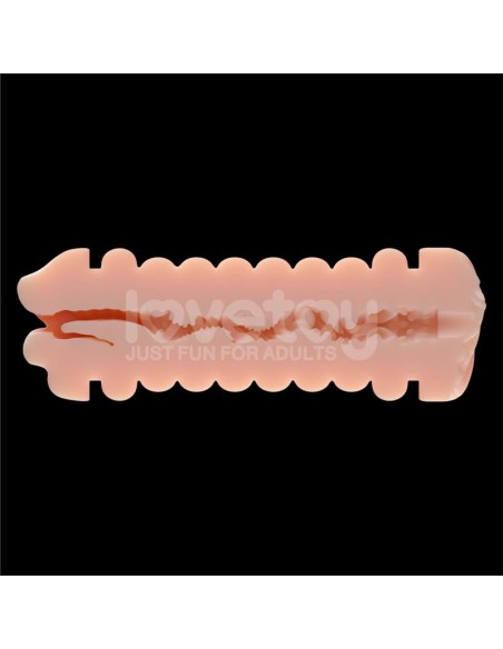 Masturbateur 2 entrées vagin-bouche Virgin-skin blowout Violet