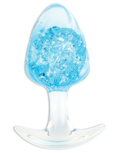 Plug transparent Crystalbutt L 9 x 4.5 cm