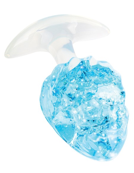 Plug transparent Crystalbutt L 9 x 4.5 cm