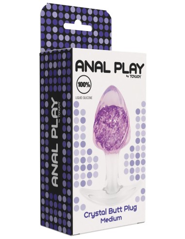 Plug transparent Crystalbutt M 8 x 3.7cm