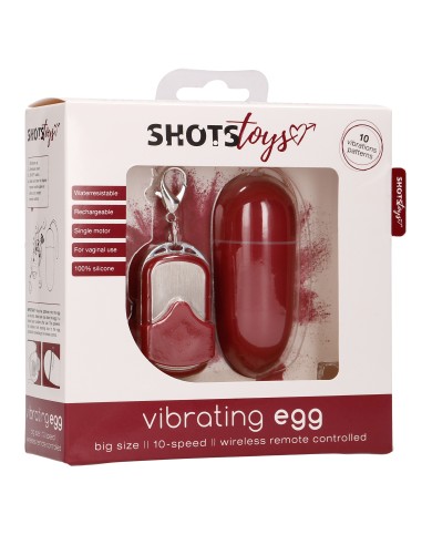 Oeuf vibrant sans fil Splash 8 x 3.4 cm Rouge
