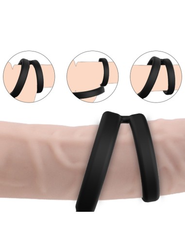 Plug Vibrant + Cockring télécommande Wandering 11 x 3 cm