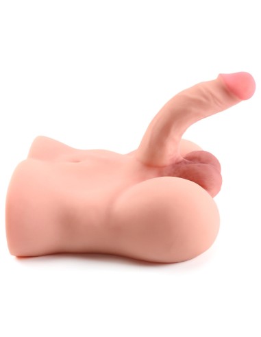 Masturbateur entrée anus et pénis flexible Torsoman 20 x 4.8cm