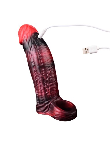 Gaine à pénis vibrante Crimtim 17 x 4.6cm