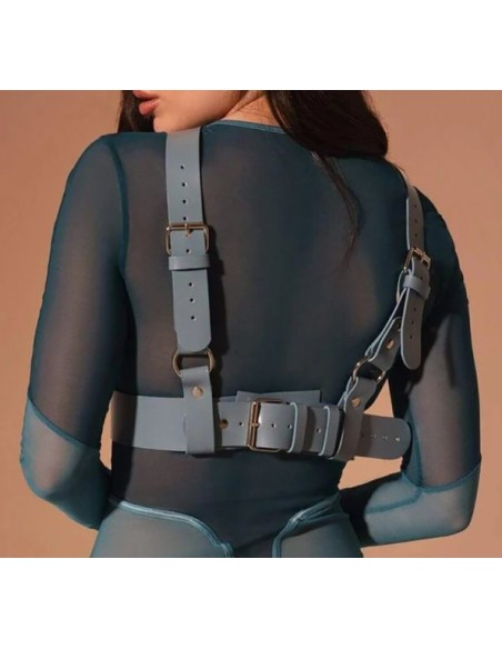 Harnais Buste Deliah Bleu gris