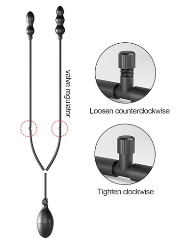 Double Plug gonflable Dualass 7.5 x 2.5cm