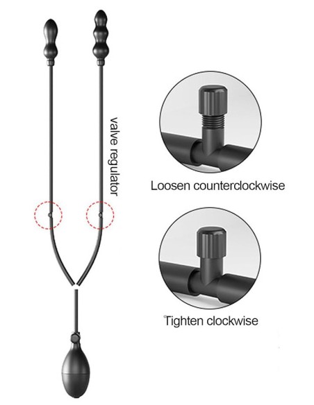Double Plug gonflable Dualass 7.5 x 2.5cm