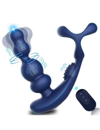 Plug vibrant + Ballstretcher Rotopito 10 x 3.3cm