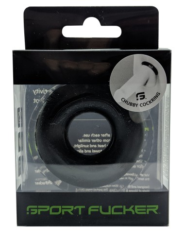 Cockring souple Chubby 20 mm Noir