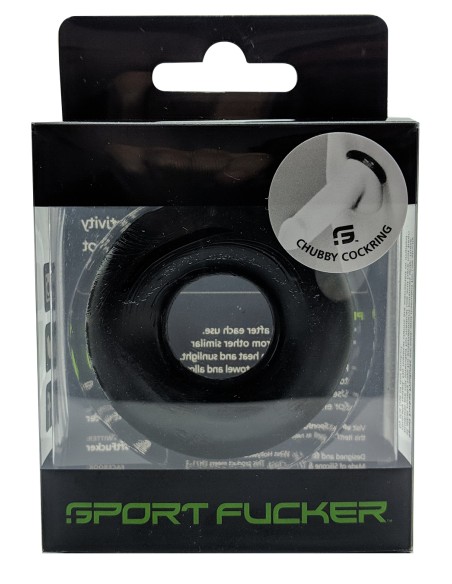 Cockring souple Chubby 20 mm Noir