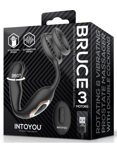 Plug prostatique + Cockring Bruce 8.5 x 2.6cm