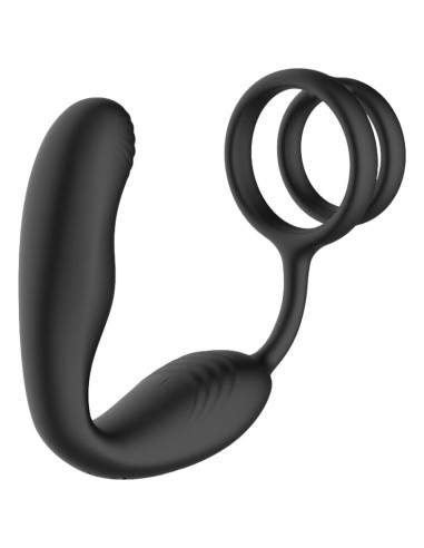 Plug prostatique + Cockring Bruce 8.5 x 2.6cm