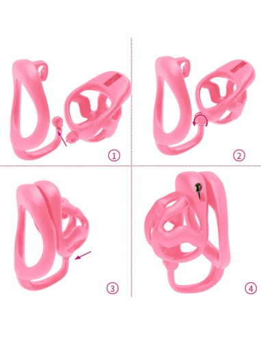 Cage Splitlock Rose M 5 x 3.5cm