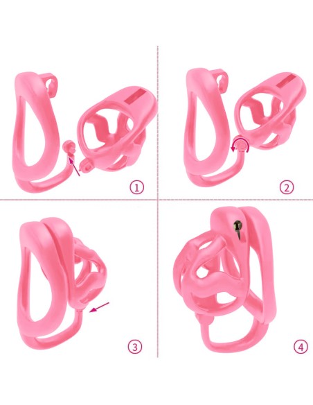 Cage Splitlock Rose M 5 x 3.5cm