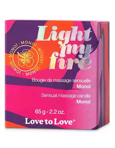 Bougie de Massage Light my fire 65g Monoï
