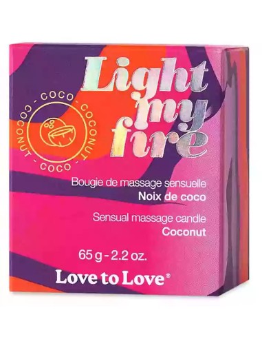 Bougie de Massage Light my fire 65g Noix de coco