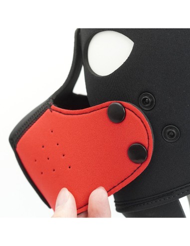 Masque Petty Dog Noir-Rouge