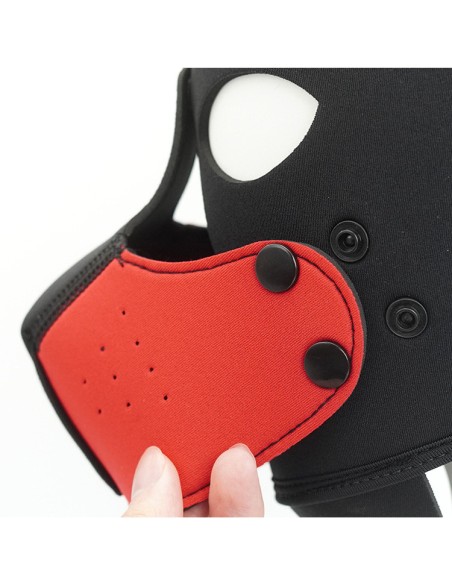 Masque Petty Dog Noir-Rouge