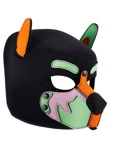 Cagoule Wolf Gang Noir-Orange