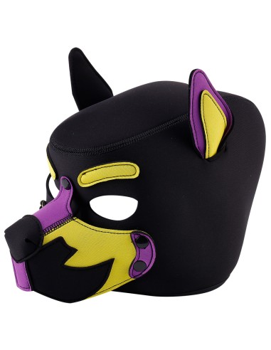 Masque Wolf Gang Noir-Jaune-Violet