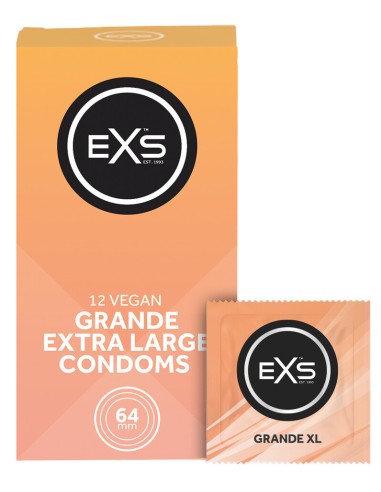 Préservatifs XXL Grande 64mm x12