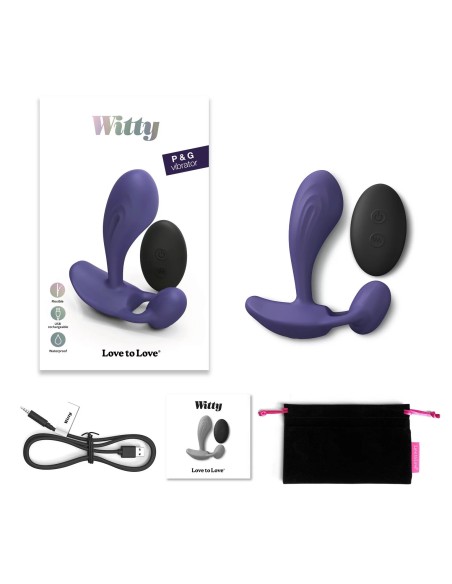 Stimulateur prostatique vibrant Witty 9 x 3.1cm