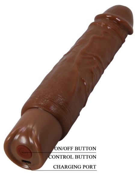 Gode vibrant Rufus Marron 20 x 4.3cm