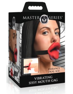 Bâillon vibrant Sissy Mouth Rouge