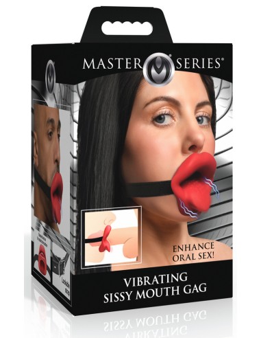 Bâillon vibrant Sissy Mouth Rouge