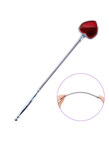 Paddle flexible 39cm Plug anal Red heart 9.5 x 1.3cm