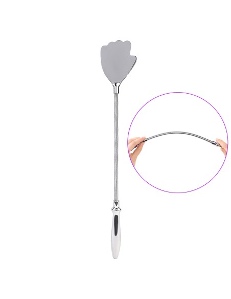 Paddle flexible 42cm Plug anal Silver hand 10 x 2cm