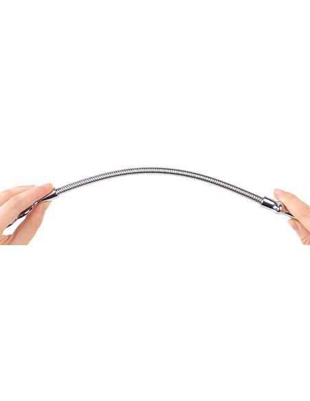 Paddle flexible 42cm Plug anal Silver hand 10 x 2cm