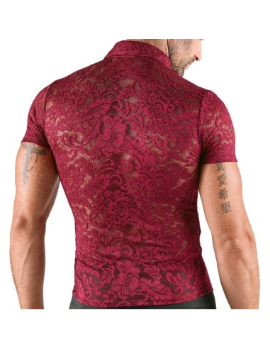Chemise en dentelle Kalispa Bordeaux