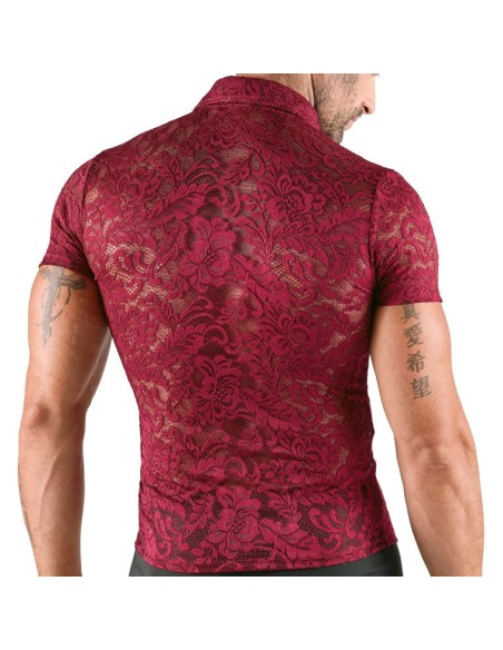 Chemise en dentelle Kalispa Bordeaux
