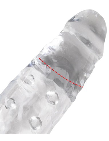 Gaine de pénis Clear pik dick 19 x 5cm