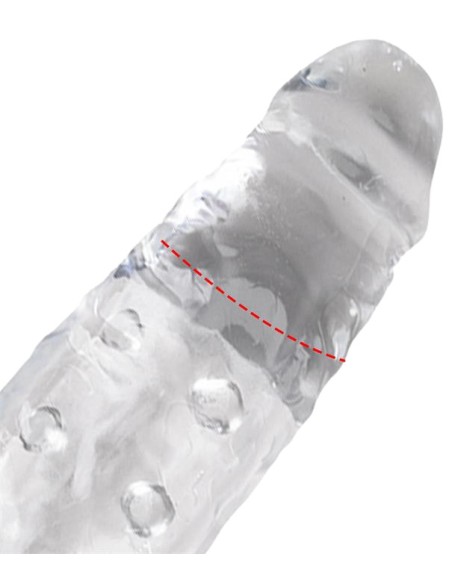 Gaine de pénis Clear pik dick 19 x 5cm