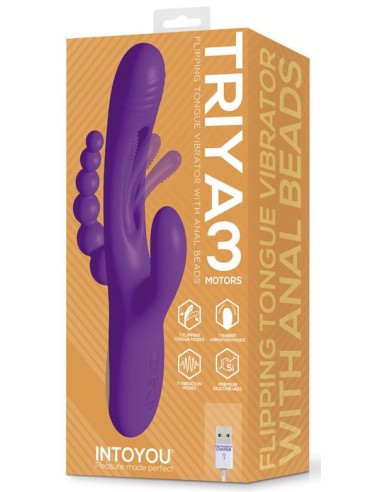 Vibro rabbit chapelet anal Triya 14 x 3.6cm