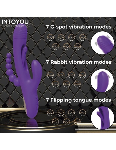 Vibro rabbit chapelet anal Triya 14 x 3.6cm