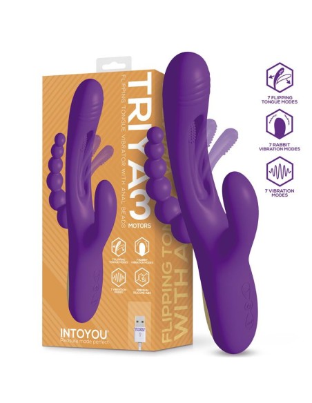 Vibro rabbit chapelet anal Triya 14 x 3.6cm