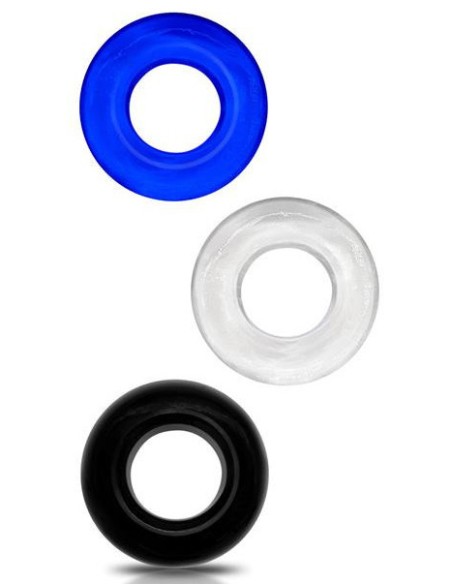 Lot de 3 Mini Cockrings étirables Dondick 16mm